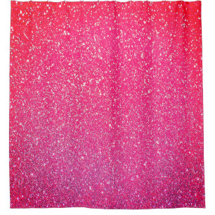Sparkling Pink Red Glitter Ombre Cute Colourful