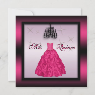 Sparkling Quinceanera Invite