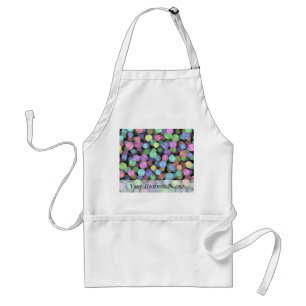Sparkling Rainbow Polka Dots Standard Apron
