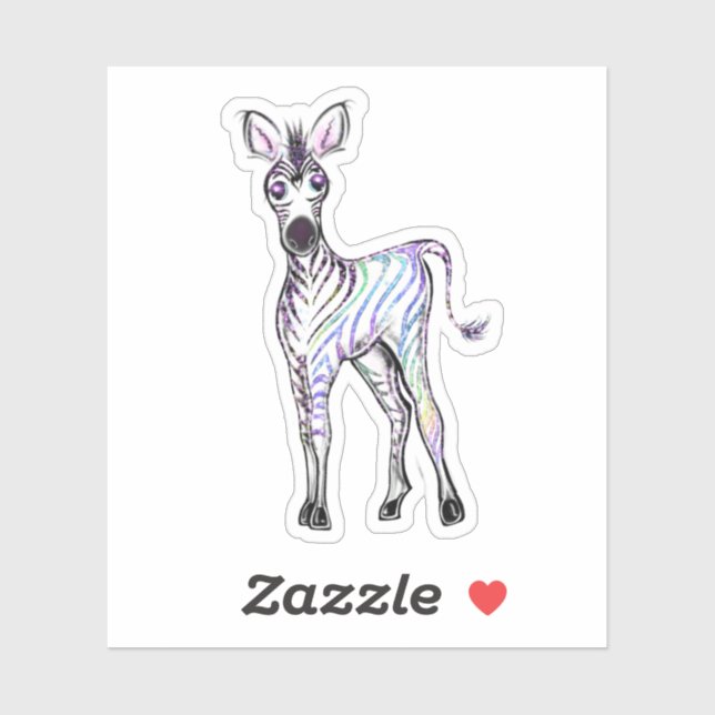 Sparkling rainbow zebra (Sheet)