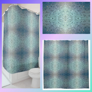 Sparkling Raindrops Shades of Blue