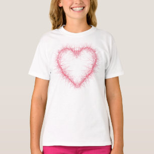 Sparkling red valentine heart design T-Shirt