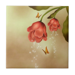 Sparkling Roses Tile