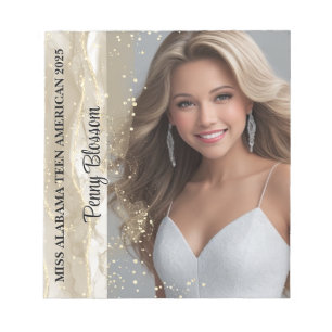 Sparkling Sand Pageant Autograph Pad Notepad
