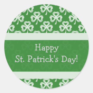 Sparkling Shamrocks Pattern Stickers