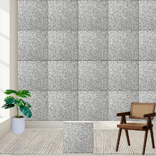Sparkling Silver Glitter Ceramic Tile