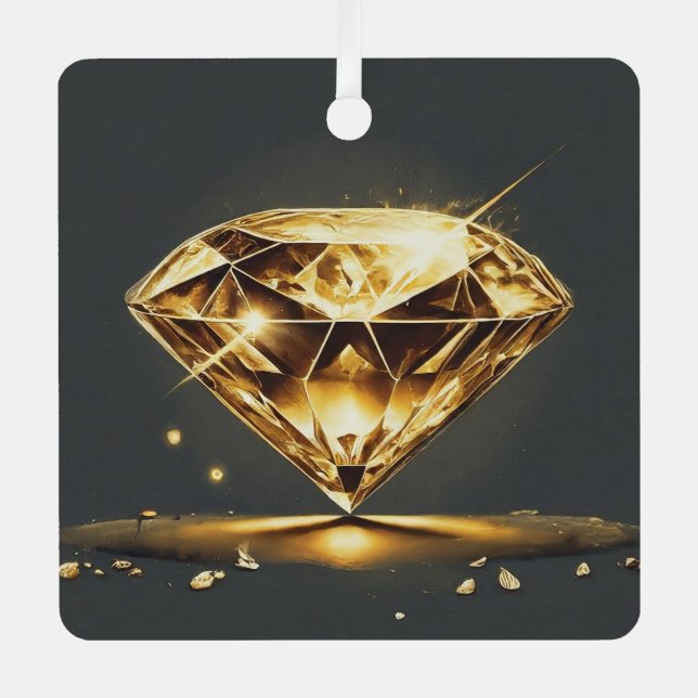 Sparkling Smile Metal Ornament (Front)