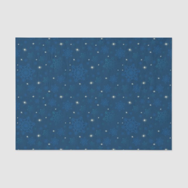 Sparkling Snowflakes & Starlight Tissue Paper (Front)