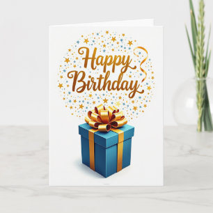 Sparkling Stars Birthday Card