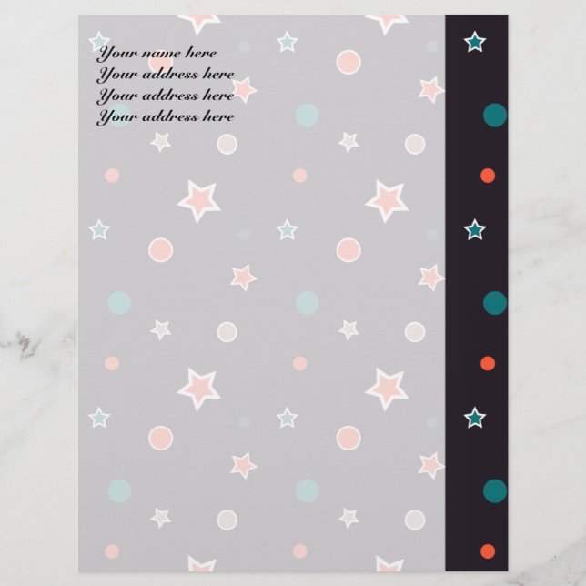 Sparkling Stars Letterhead (Front)