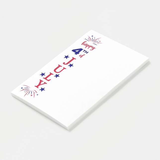 Sparkling Stars & Stripes Post-it Notes (Angled)