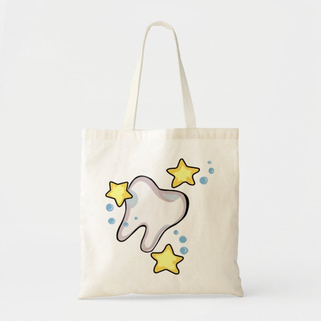 Sparkling Tooth Tote Bag (Front)