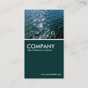 Sparkling Water - Dark Green Business Card