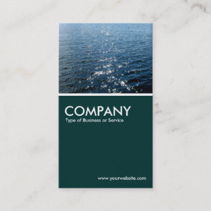 Sparkling Water II - Dark Green Business Card