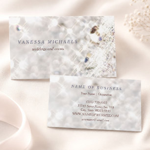 Sparkling Weddings Events Planner Business Card
