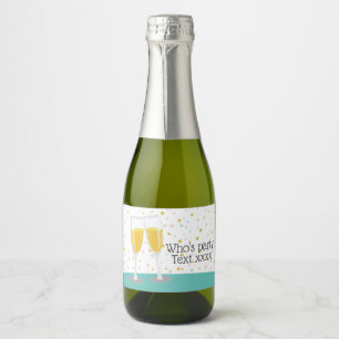 Sparkling Wine  Brunch and Bubbly cheers birthday Sparkling Wine Label