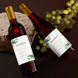 Sparkling Wine Labels   Tropical Bachelorette