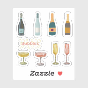 Sparkling Wine Stickers