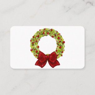 Sparkling Wreath - Multiple Colour Options Business Card