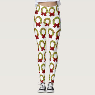 Sparkling Wreath - Multiple Colour Options Leggings