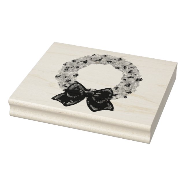 Sparkling Wreath Rubber Stamp (Stamp)
