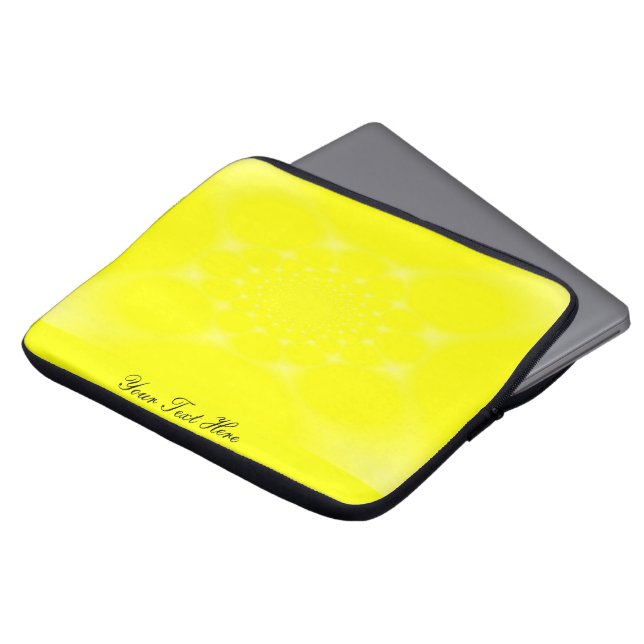 Sparkling Yellow Laptop Sleeve (Front Top)