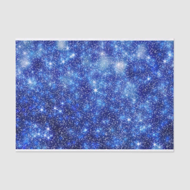Sparkly and Starry Night Sky Tissue Paper (Front)
