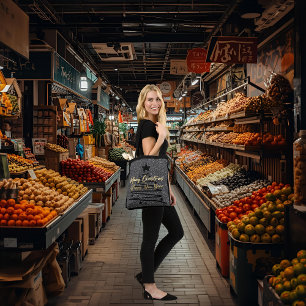 Sparkly Black Tote Bag