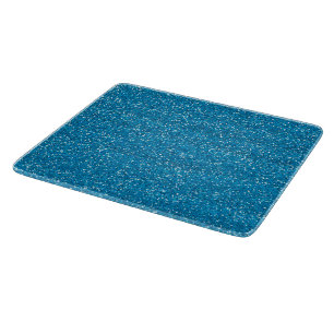 Sparkly Blue & Silver Glitter Cutting Board