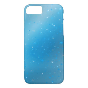 Sparkly Blue Violet and Silver Stars Case-Mate iPhone Case