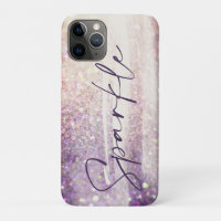 Sparkly bokeh glitter pink purple