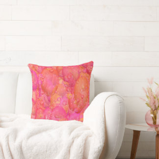 Sparkly bubbles congrats throw pillow