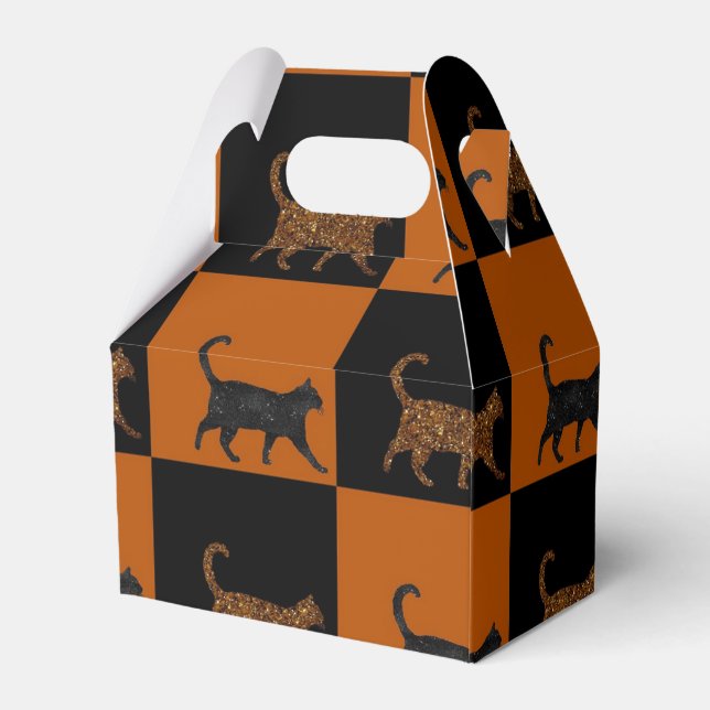 Sparkly Cats Favor Box (Back Side)