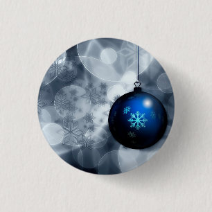 Sparkly Christmas 1 Inch Round Button