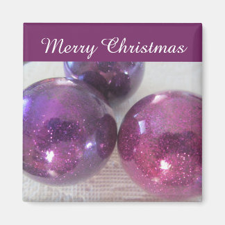 Sparkly Christmas Balls Magnet
