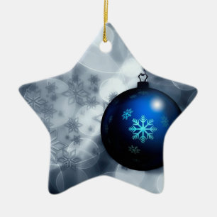 Sparkly Christmas Ceramic Ornament