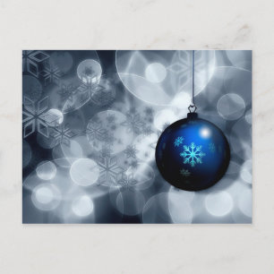 Sparkly Christmas Holiday Postcard