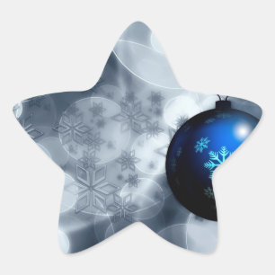 Sparkly Christmas Star Sticker