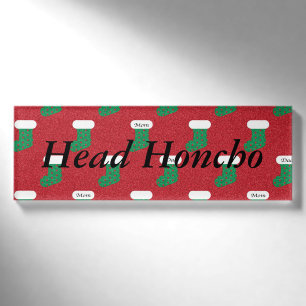 Sparkly Christmas Stockings Name Tag