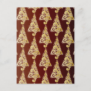 Sparkly Christmas Tree Holiday Postcard