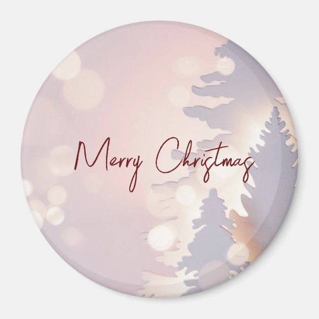 Sparkly Christmas Tree  Magnet (Front)