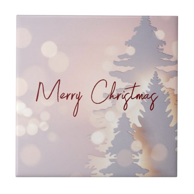Sparkly Christmas Tree Tile (Front)
