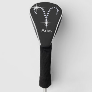 Sparkly Diamonds Aries Symbol  Golf Head Cover
