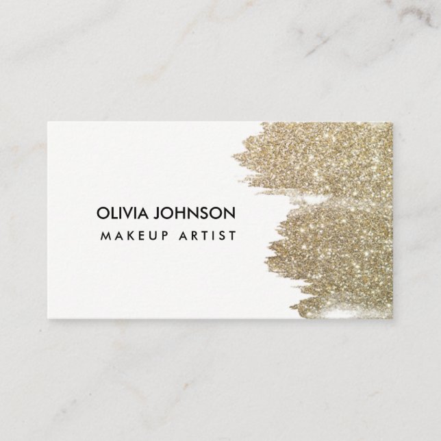 Sparkly Faux Parties scintillant maquillage Cartes (Devant)
