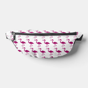 Sparkly flamingo hot pink faux sparkles fanny pack