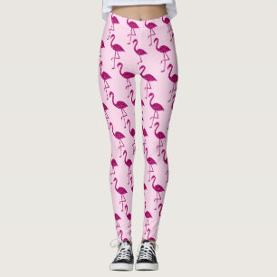 Sparkly flamingo Pink sparkles pattern Leggings