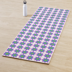 Sparkly flower Eid Yoga Mat