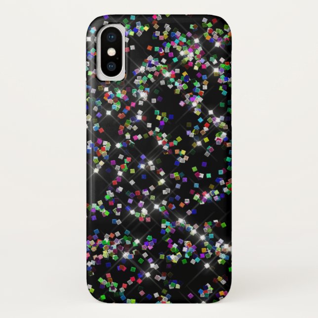 Sparkly Glitter Confetti Phone Case (Back)