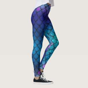 Sparkly Glitter Mermaid Leggings