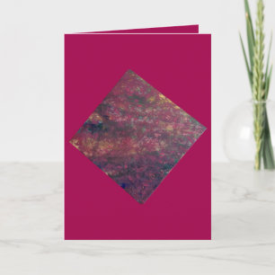 Sparkly gold and pink greeting card
